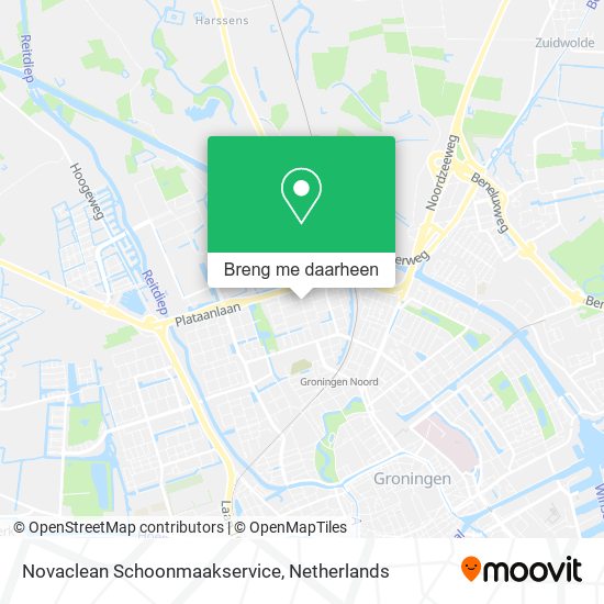 Novaclean Schoonmaakservice kaart