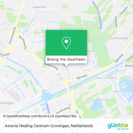 Asteria Healing Centrum Groningen kaart