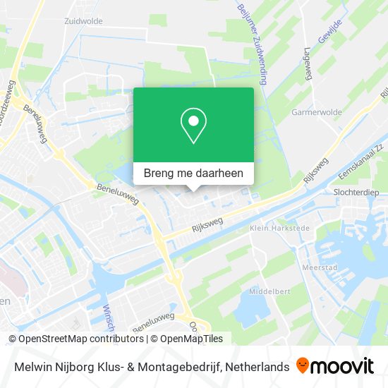 Melwin Nijborg Klus- & Montagebedrijf kaart