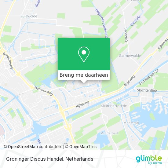 Groninger Discus Handel kaart