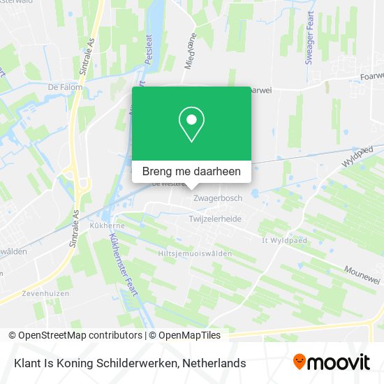 Klant Is Koning Schilderwerken kaart