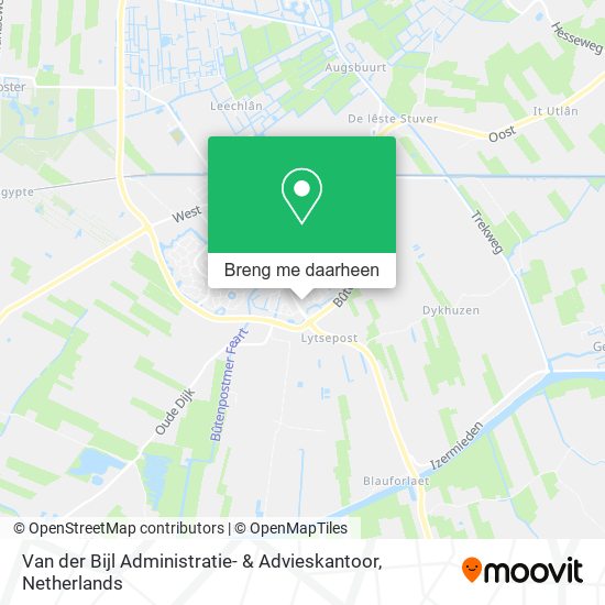 Van der Bijl Administratie- & Advieskantoor kaart