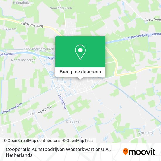 Coöperatie Kunstbedrijven Westerkwartier U.A. kaart