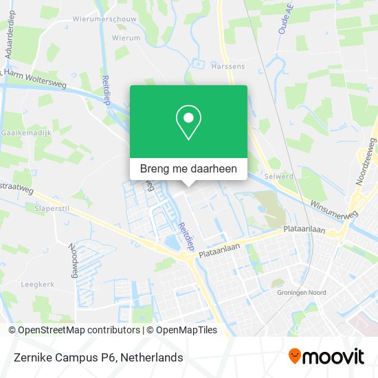 Zernike Campus P6 kaart