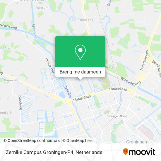 Zernike Campus Groningen-P4 kaart