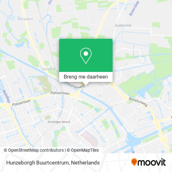 Hunzeborgh Buurtcentrum kaart