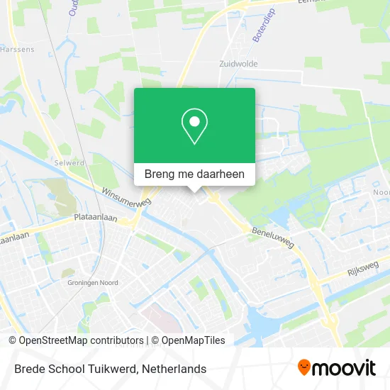 Brede School Tuikwerd kaart