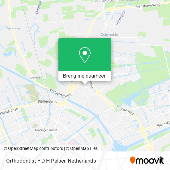 Orthodontist F D H Pelser kaart