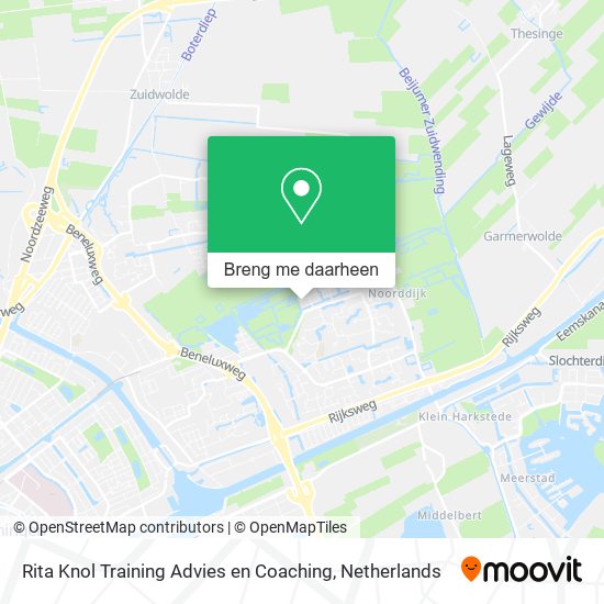 Rita Knol Training Advies en Coaching kaart