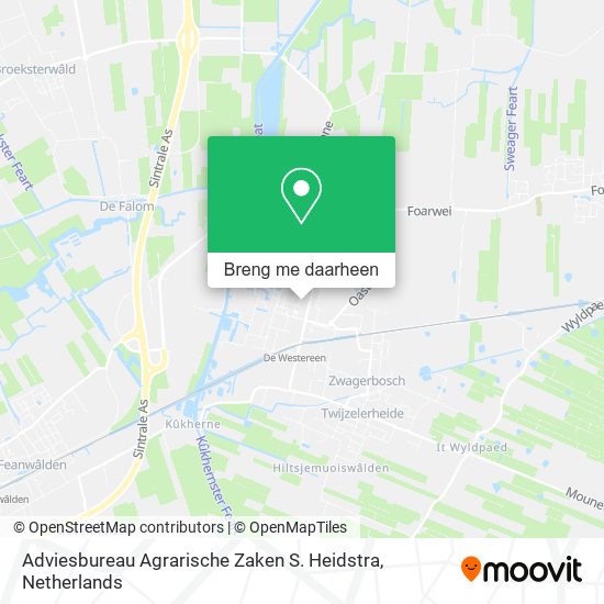 Adviesbureau Agrarische Zaken S. Heidstra kaart