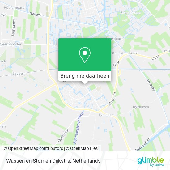 Wassen en Stomen Dijkstra kaart