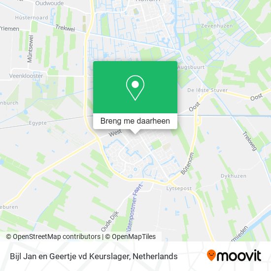 Bijl Jan en Geertje vd Keurslager kaart