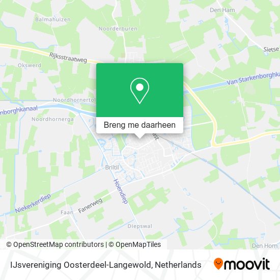 IJsvereniging Oosterdeel-Langewold kaart