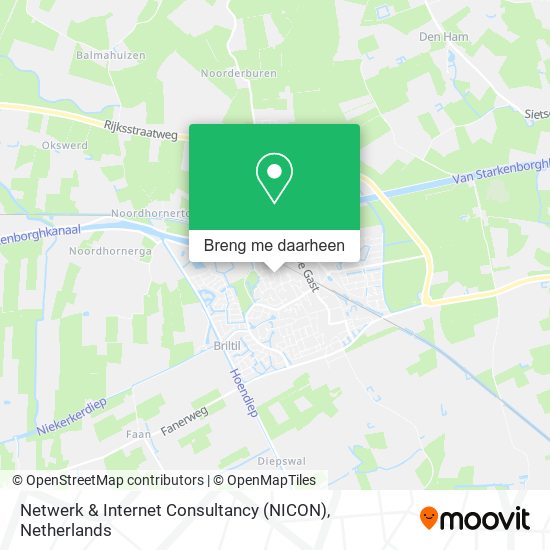 Netwerk & Internet Consultancy (NICON) kaart