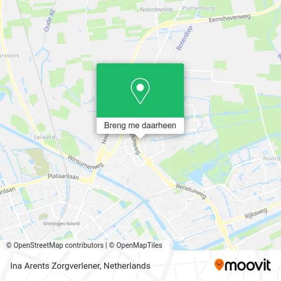 Ina Arents Zorgverlener kaart