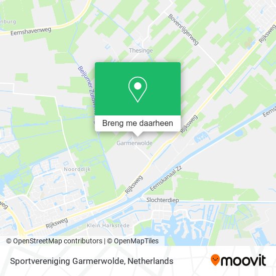 Sportvereniging Garmerwolde kaart