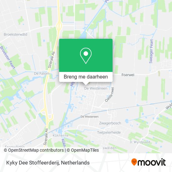 Kyky Dee Stoffeerderij kaart
