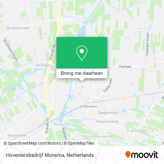 Hoveniersbedrijf Monsma kaart