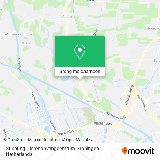 Stichting Dierenopvangcentrum Groningen kaart