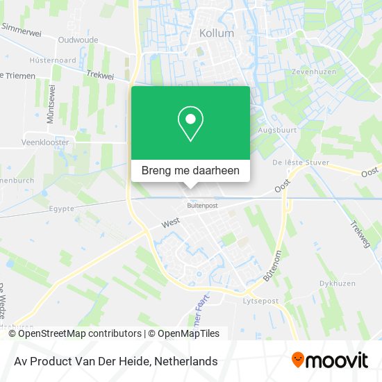 Av Product Van Der Heide kaart