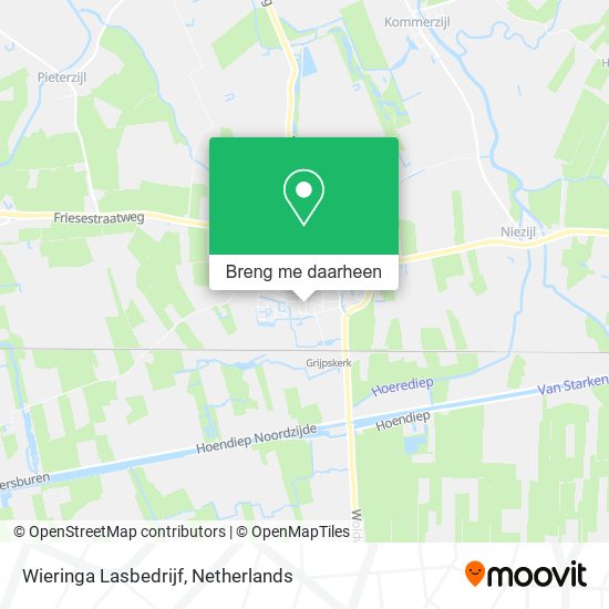 Wieringa Lasbedrijf kaart