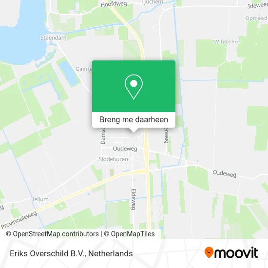 Eriks Overschild B.V. kaart