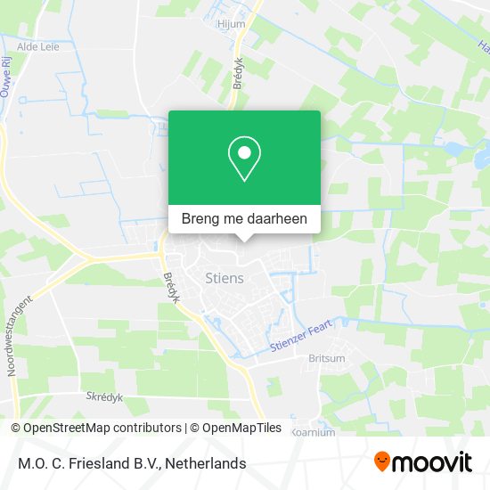 M.O. C. Friesland B.V. kaart