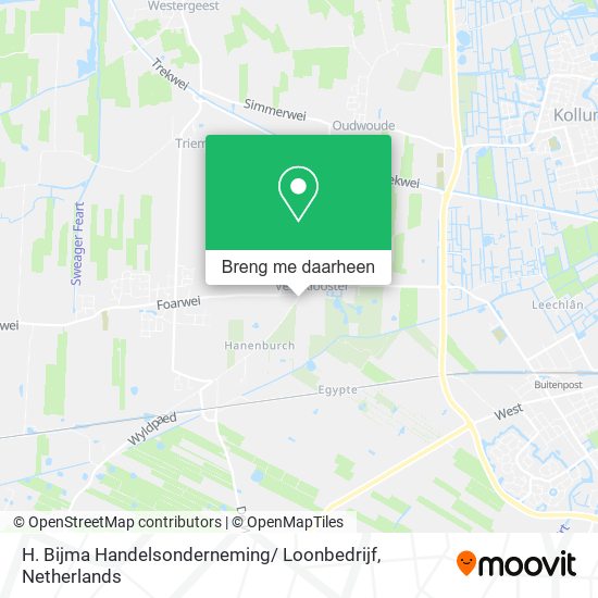 H. Bijma Handelsonderneming/ Loonbedrijf kaart