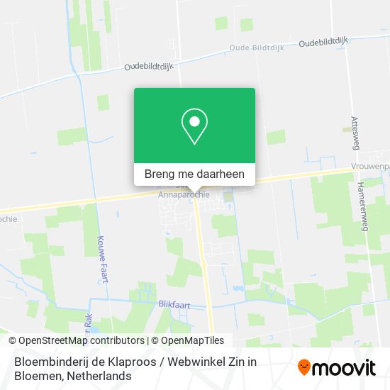 Bloembinderij de Klaproos / Webwinkel Zin in Bloemen kaart