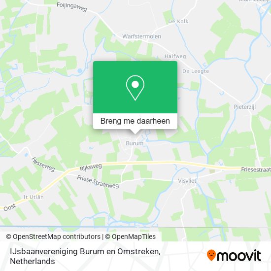IJsbaanvereniging Burum en Omstreken kaart