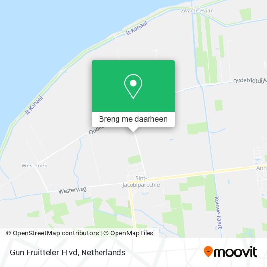Gun Fruitteler H vd kaart