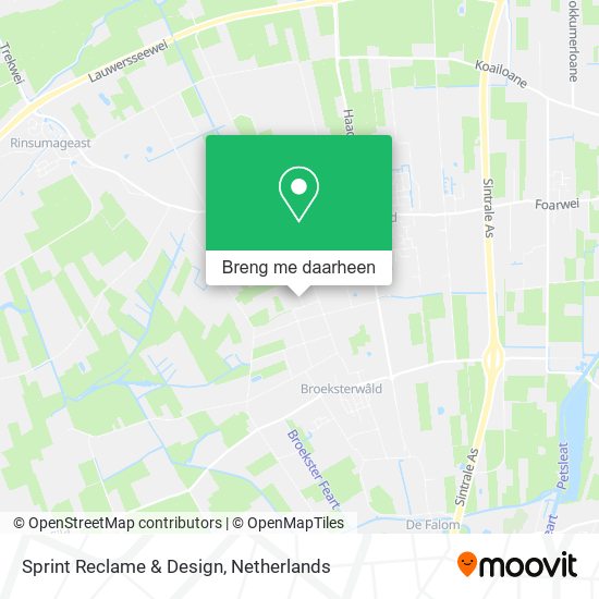 Sprint Reclame & Design kaart