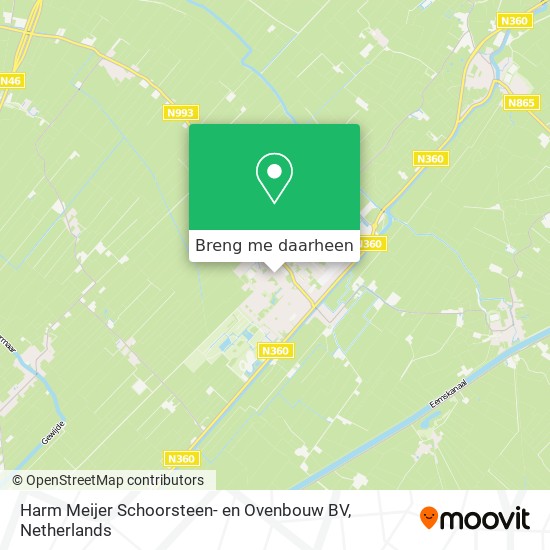 Harm Meijer Schoorsteen- en Ovenbouw BV kaart