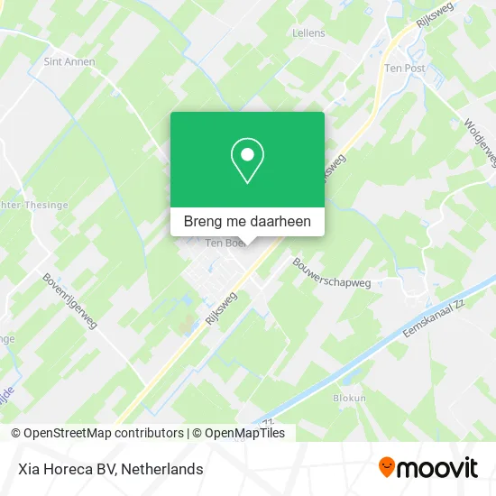 Xia Horeca BV kaart