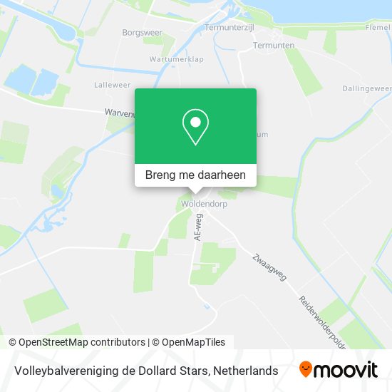 Volleybalvereniging de Dollard Stars kaart
