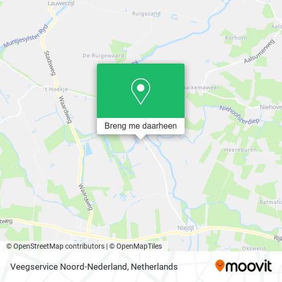 Veegservice Noord-Nederland kaart