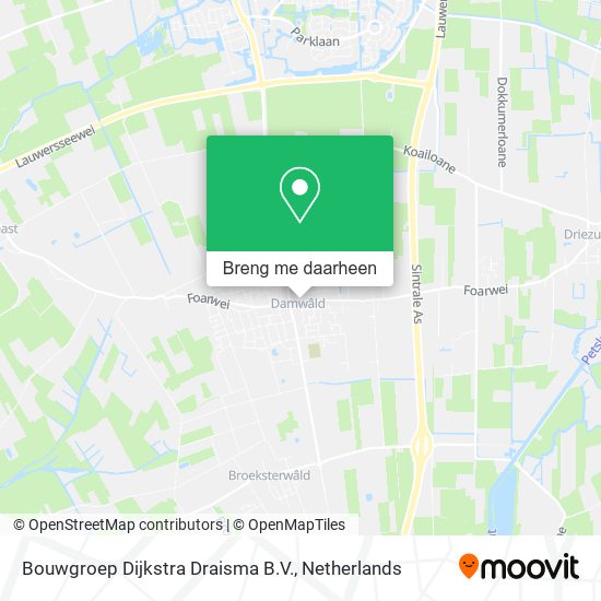 Bouwgroep Dijkstra Draisma B.V. kaart