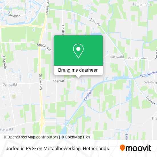 Jodocus RVS- en Metaalbewerking kaart