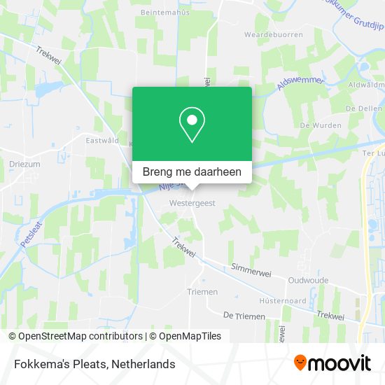 Fokkema's Pleats kaart