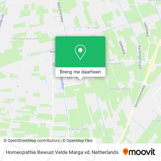 Homeopathie Bewust Velde Marga vd kaart
