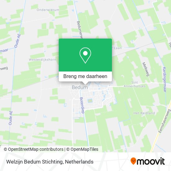 Welzijn Bedum Stichting kaart