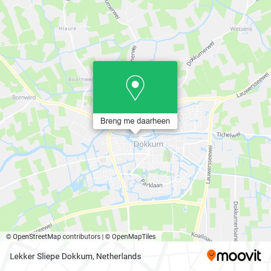 Lekker Sliepe Dokkum kaart