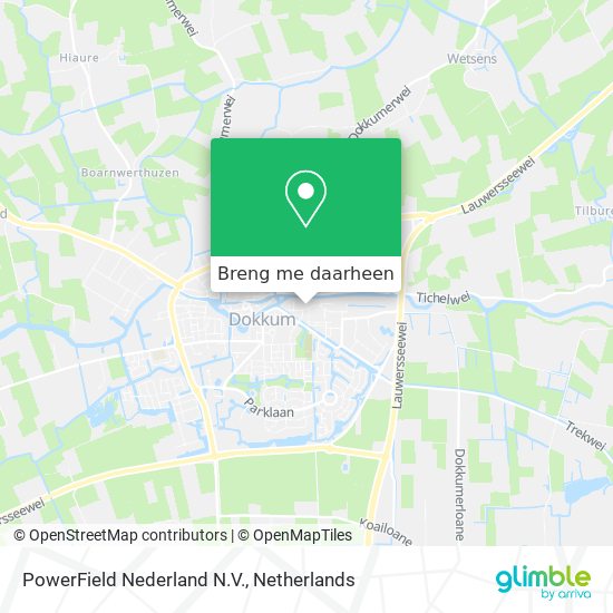 PowerField Nederland N.V. kaart