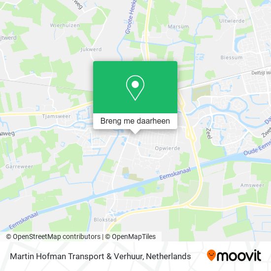 Martin Hofman Transport & Verhuur kaart