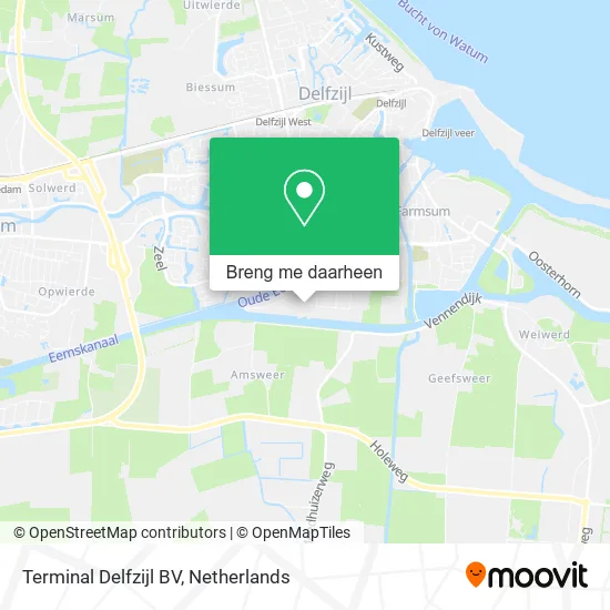 Terminal Delfzijl BV kaart