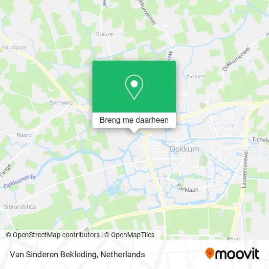 Van Sinderen Bekleding kaart