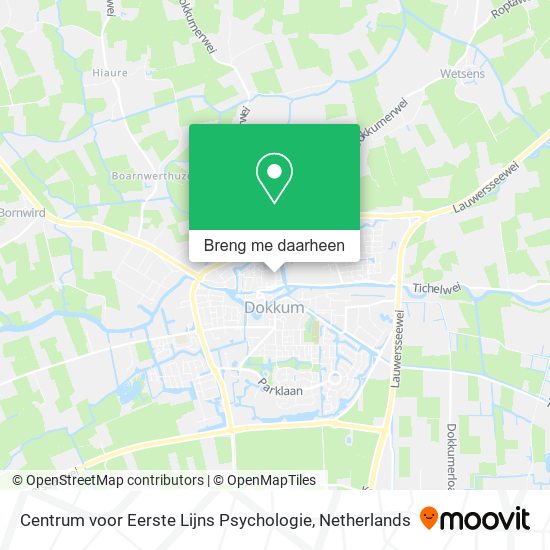 Centrum voor Eerste Lijns Psychologie kaart