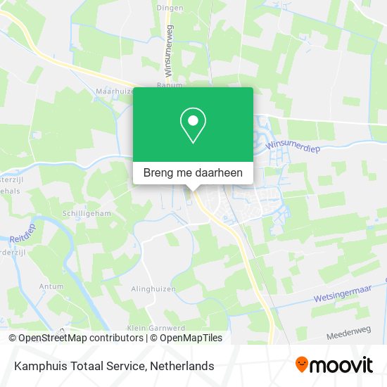 Kamphuis Totaal Service kaart