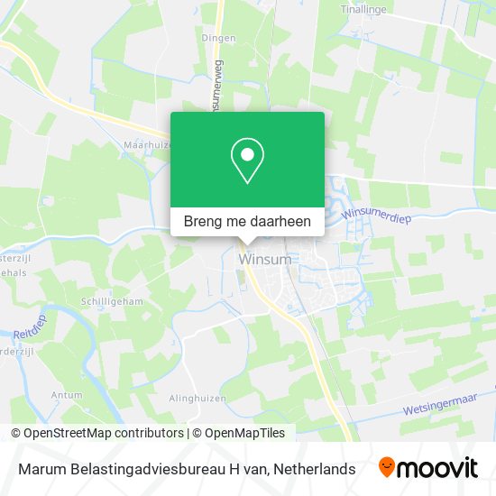 Marum Belastingadviesbureau H van kaart