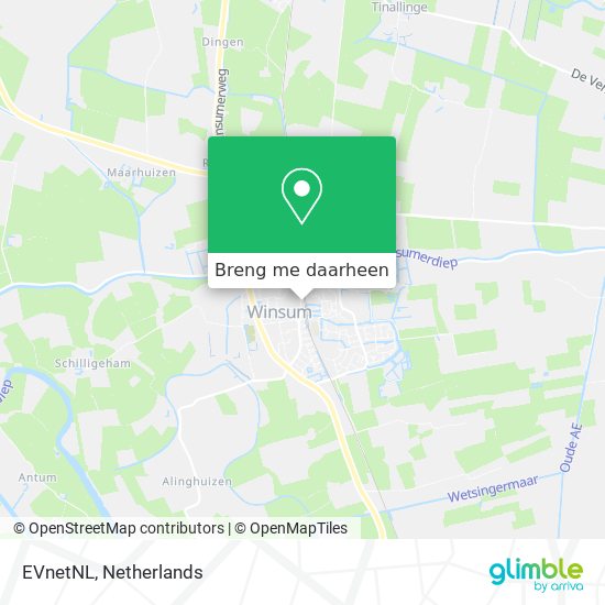 EVnetNL kaart